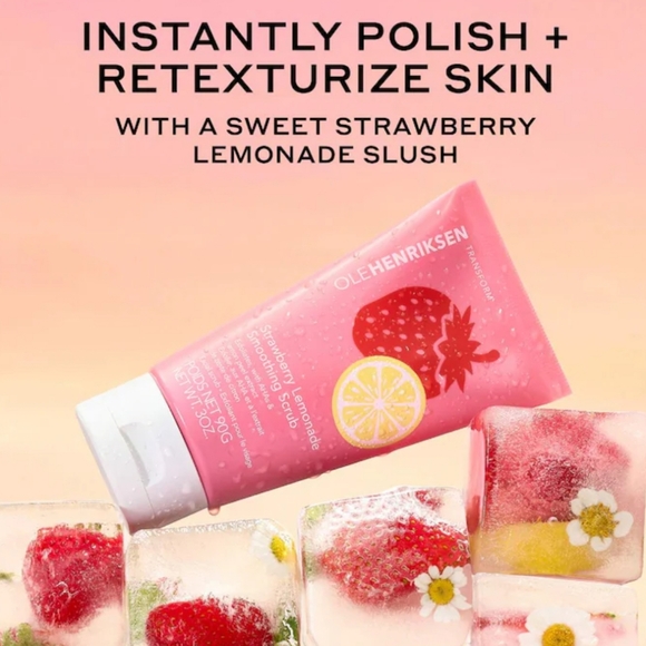 SALE 🆕Ole Henriksen Strawberry Lemonade Soothing Facial Scrub 90g A1 - Picture 2 of 5